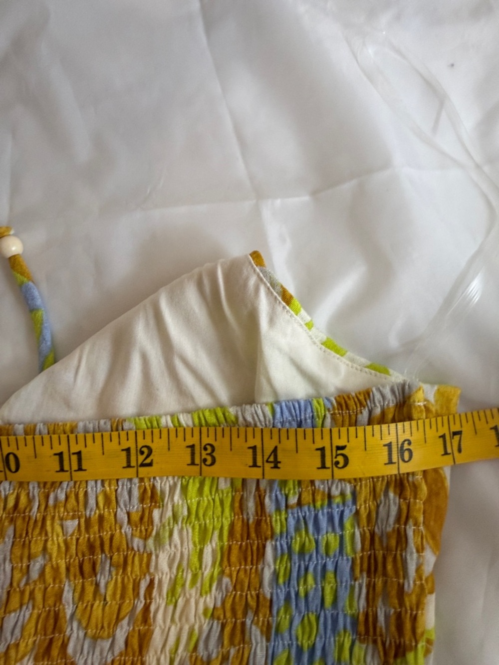 ILLA ILLA Yellow Floral Halter Maxi Dress with Lace Trim - Picture 9 of 9